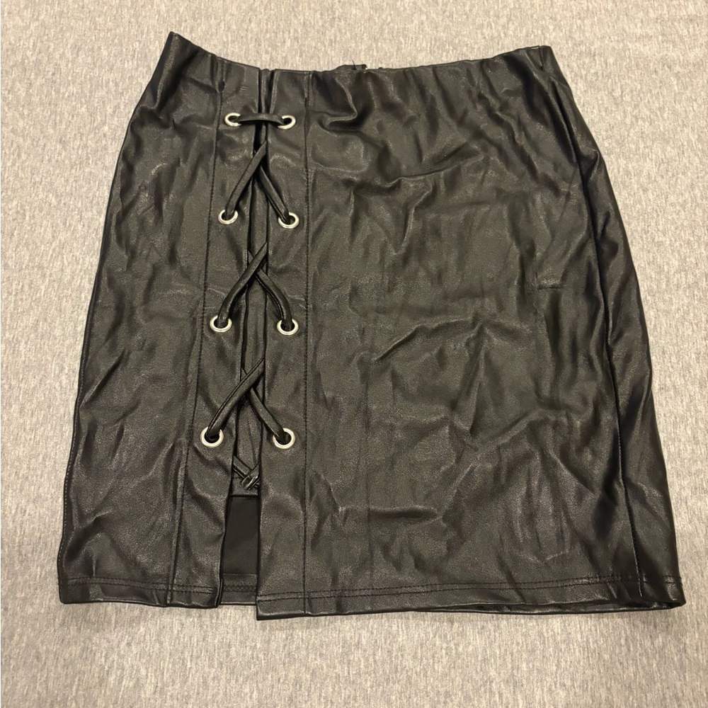 Black Leather Skirt